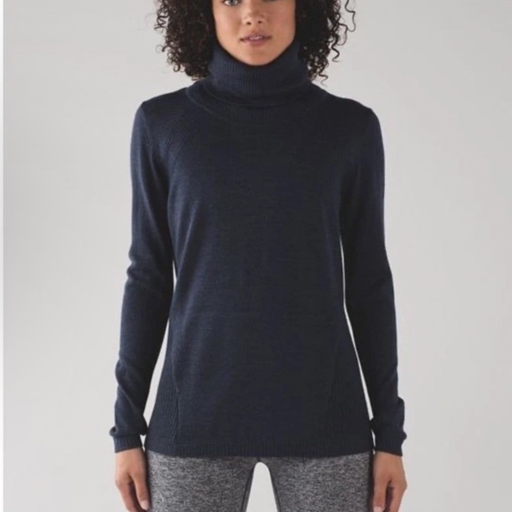 Lululemon Wool Savsana Turtleneck Sweater Size 8
